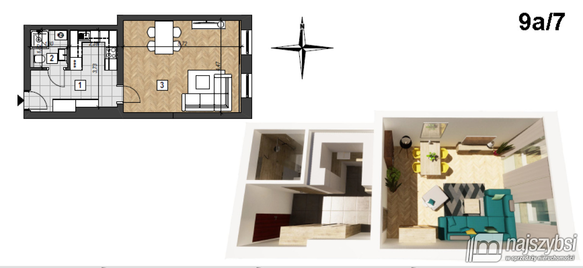 Mieszkanie, 1 pok., 44 m2, Świnoujście Centrum (19)