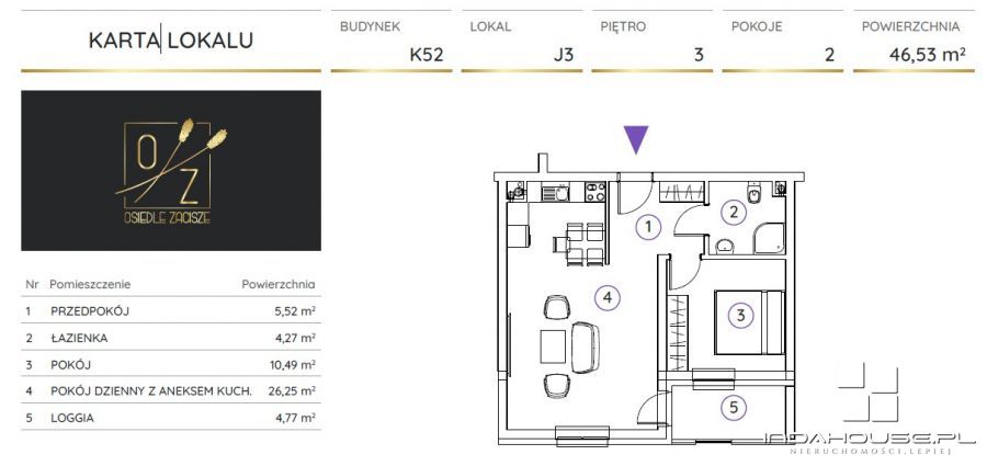 Mieszkanie, 2 pok., 47 m2, Koszalin Zacisze (3)