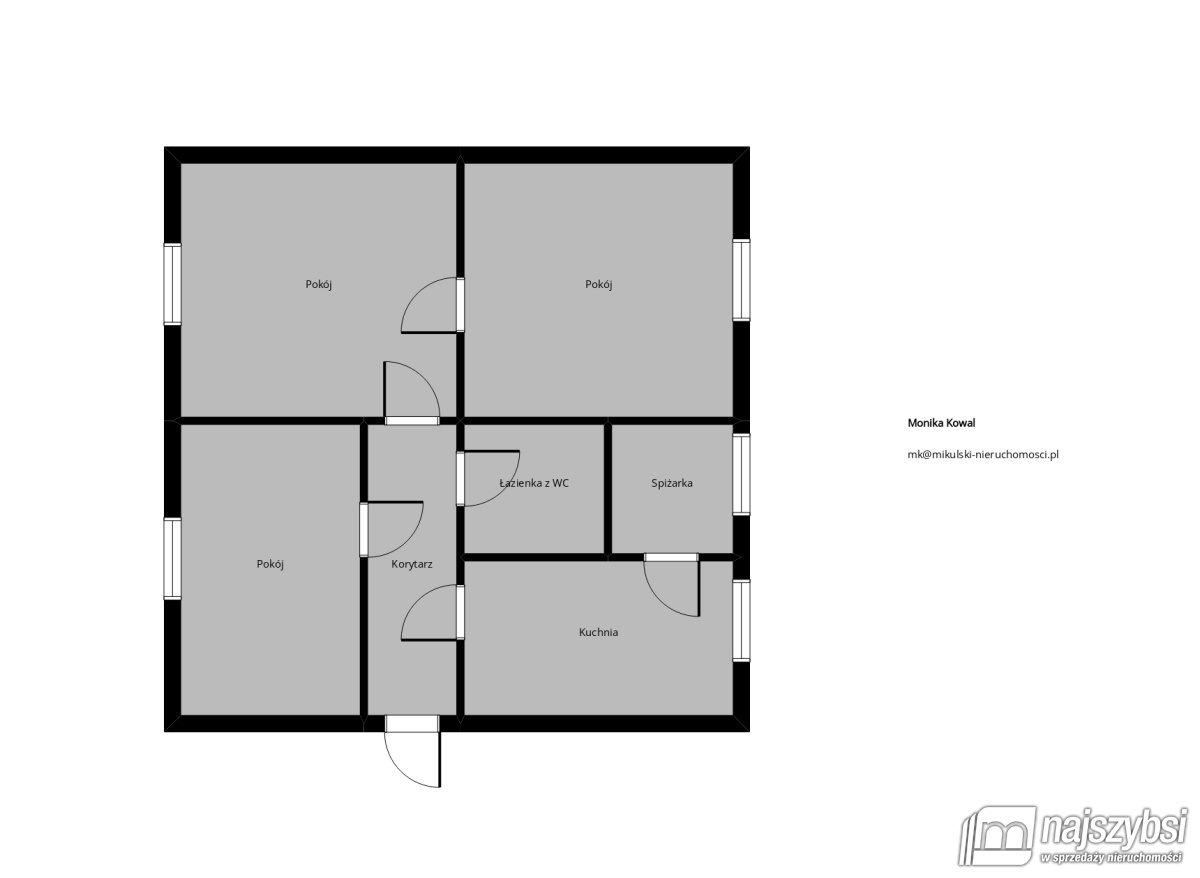 Mieszkanie, 3 pok., 72 m2, Połczyn Zdrój  (17)