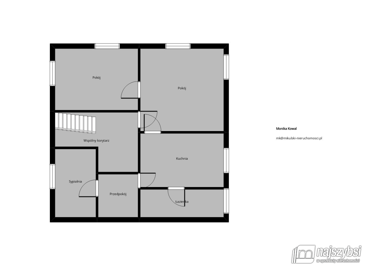 Mieszkanie, 3 pok., 75 m2, Węgorzyno Centrum Miasta (12)