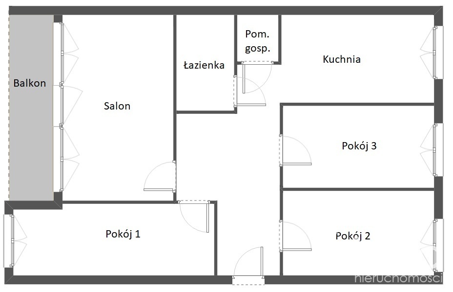 Os. Zawadzkiego, 4 pokoje, balkon, (2)