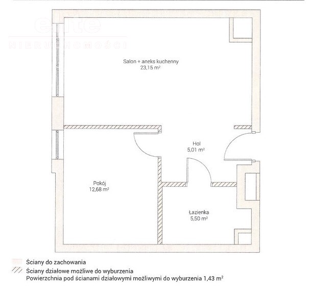 Apartament 2pok 48m² Stare miasto - ARKONA, 720tys (18)