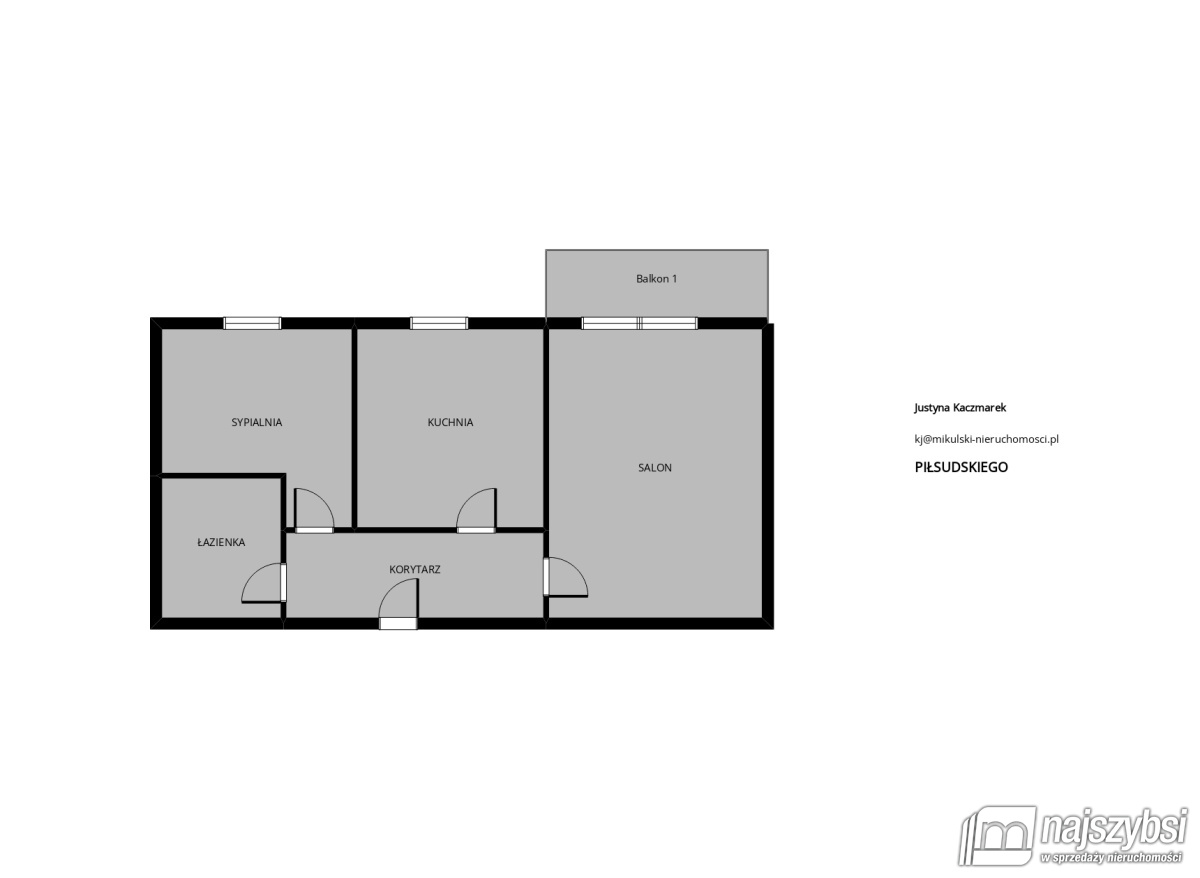Mieszkanie, 2 pok., 56 m2, Stargard  (22)