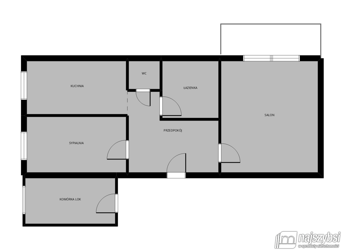 Mieszkanie, 2 pok., 42 m2, Stargard Os. Zachód (14)