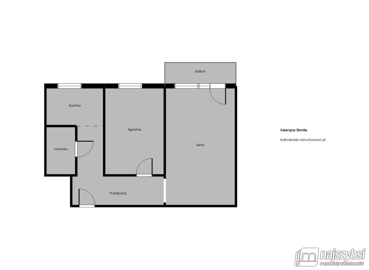 Mieszkanie, 2 pok., 48 m2, Stargard  (22)