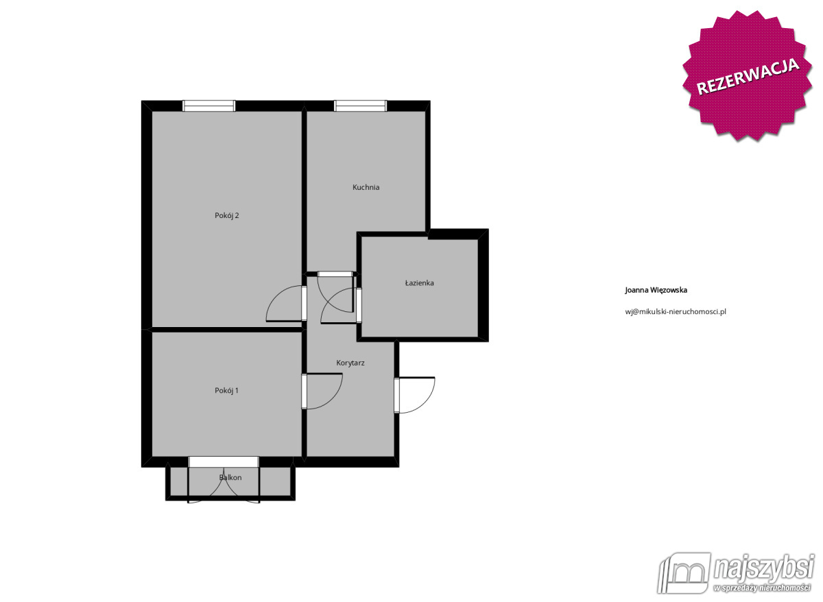 Mieszkanie, 2 pok., 43 m2, Goleniów  (12)