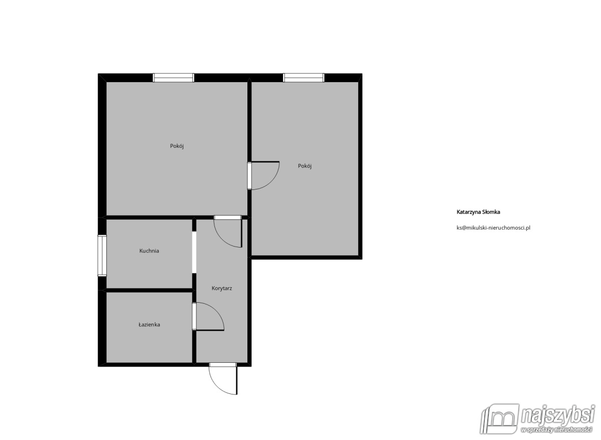Mieszkanie, 2 pok., 43 m2, Stargard  (11)