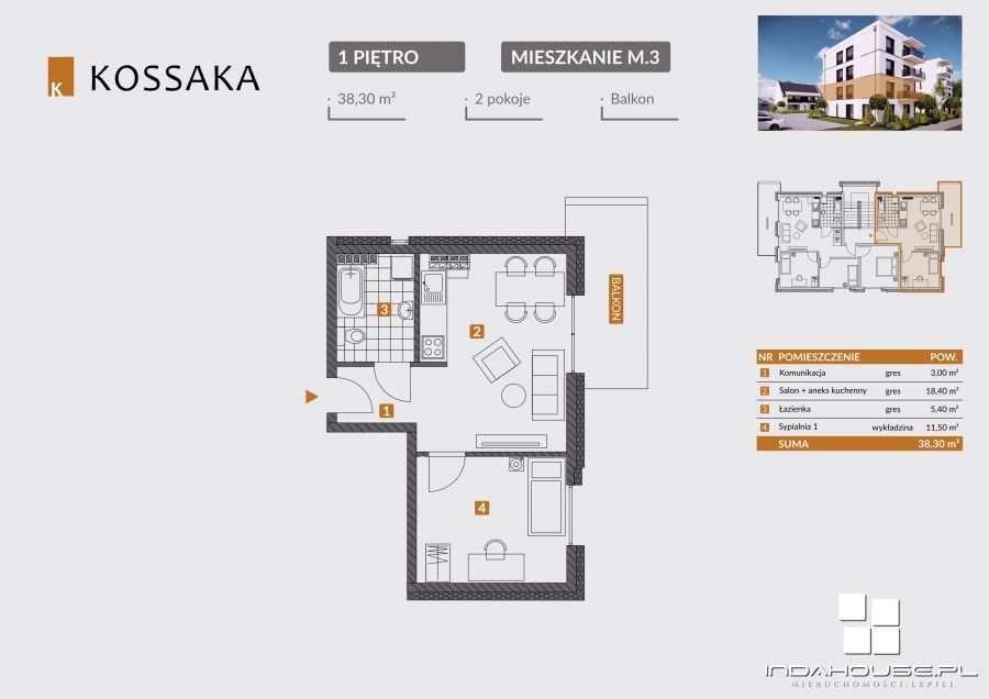Mieszkanie, 2 pok., 38 m2, Słupsk Osiedle Piastów (5)