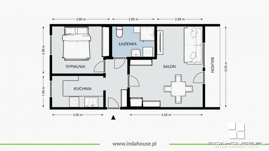 Mieszkanie, 2 pok., 48 m2, Słupsk  (9)