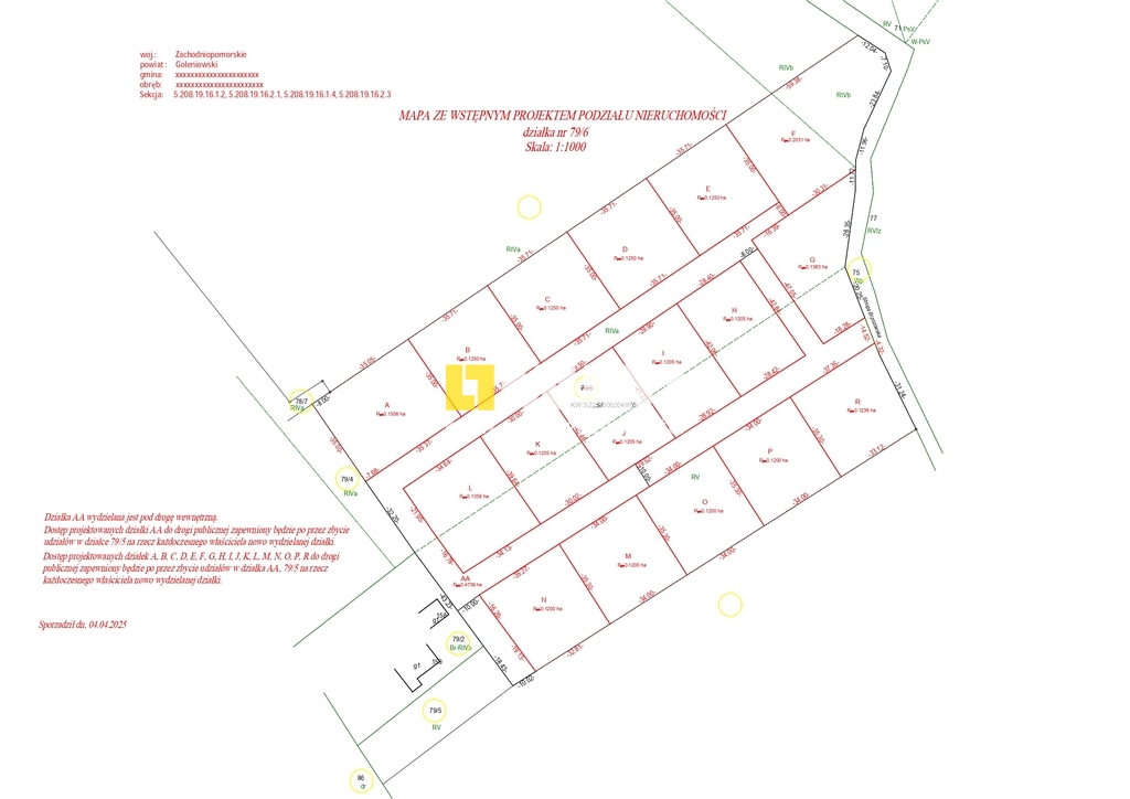 Działka do podziału lub zabudowy lub fotowoltaika (1)