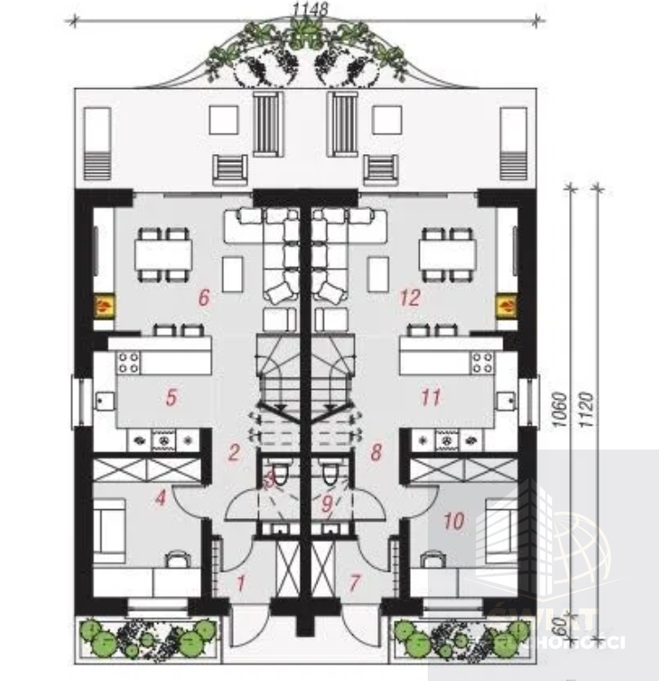 Dom w zabudowie bliźniaczej, 4 pokoje (4)