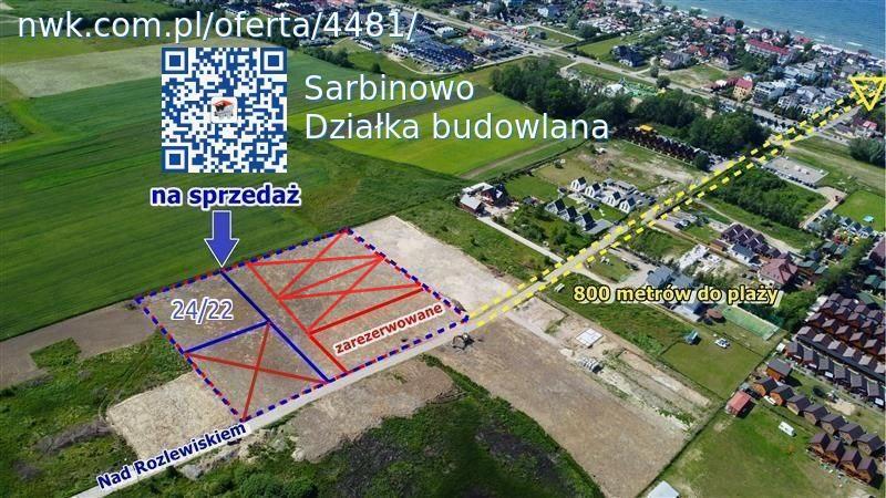 Sarbinowo: działka pod dom/biznes 800 m od morza (1)