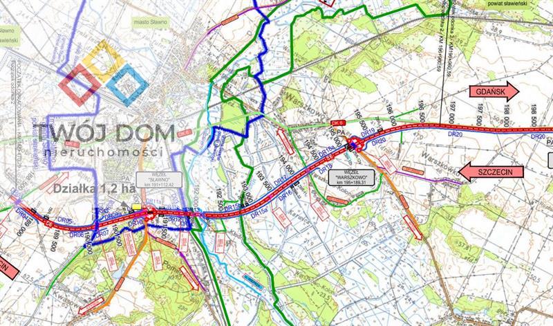 Działka inwestycyjna 1 ha - węzeł Sławno na S6 (3)