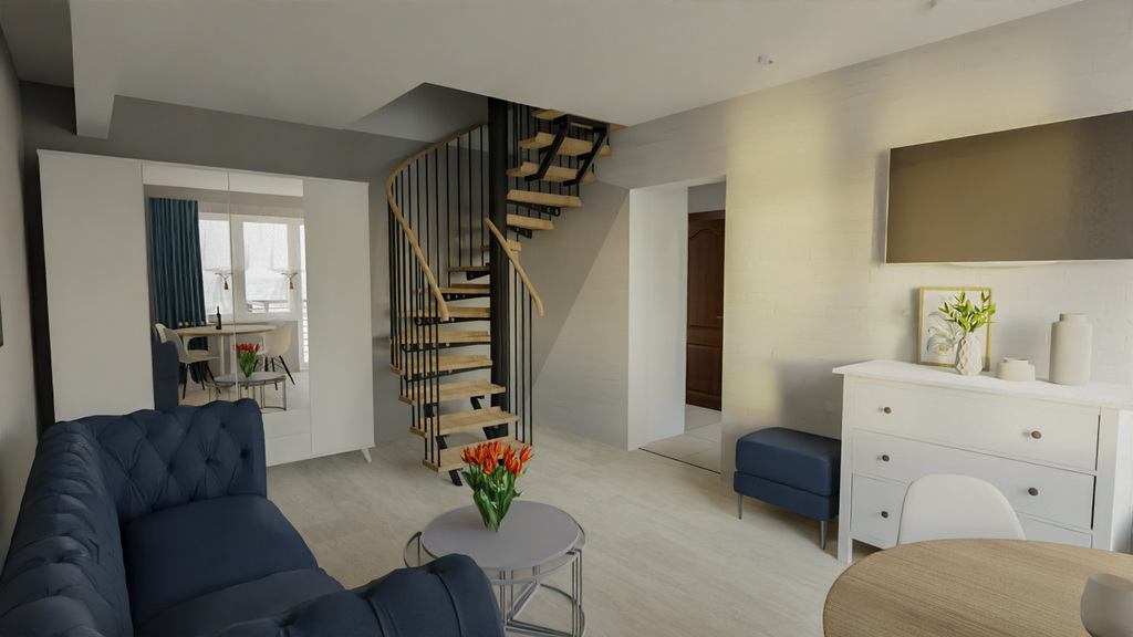 Duża kawalerka lub 3 pokoje . Lubiszyn (21)