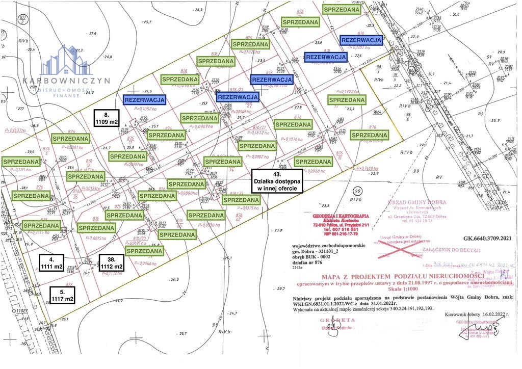Działki budowlane z MPZP - całość lub pojedynczo (1)