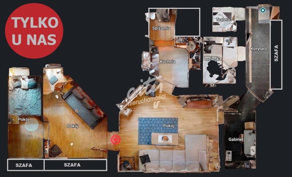 Al. Jana Pawła!|1 piętro|78 m2|3 pokoje|Piwnica| (2)