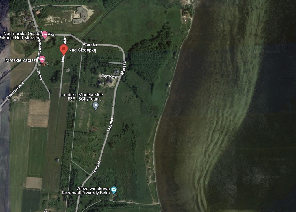 Działki przy Zatoce Puckiej. Ul.Nad Gizdebką (1)
