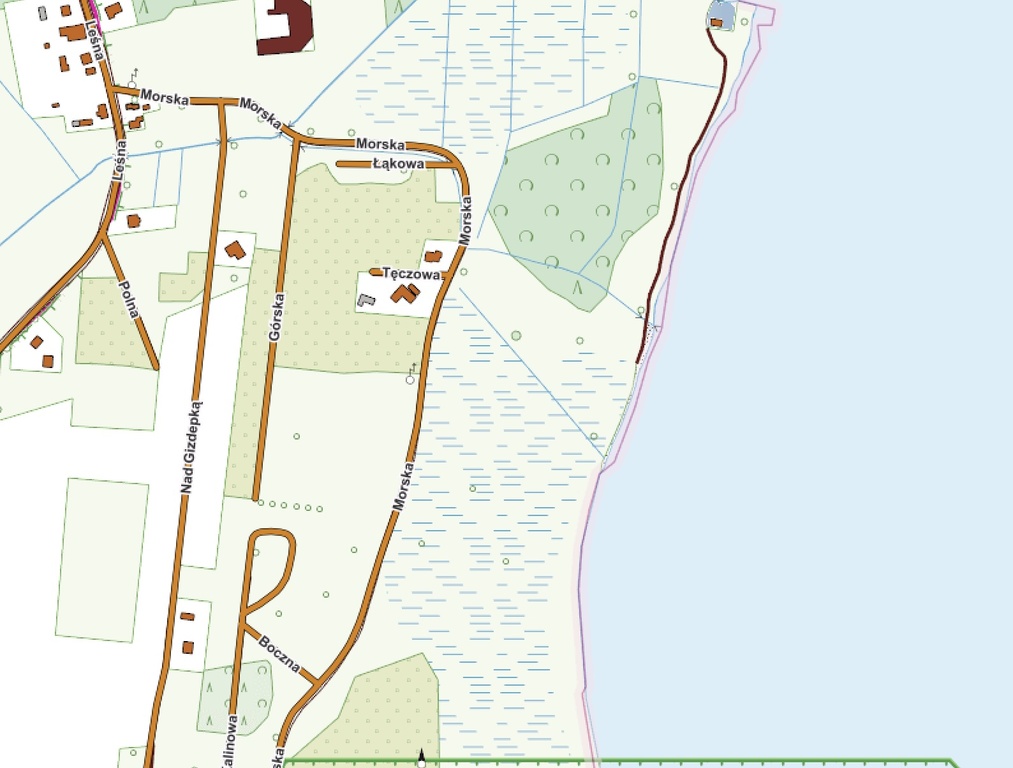 Działki przy Zatoce Puckiej. Ul.Nad Gizdebką (2)