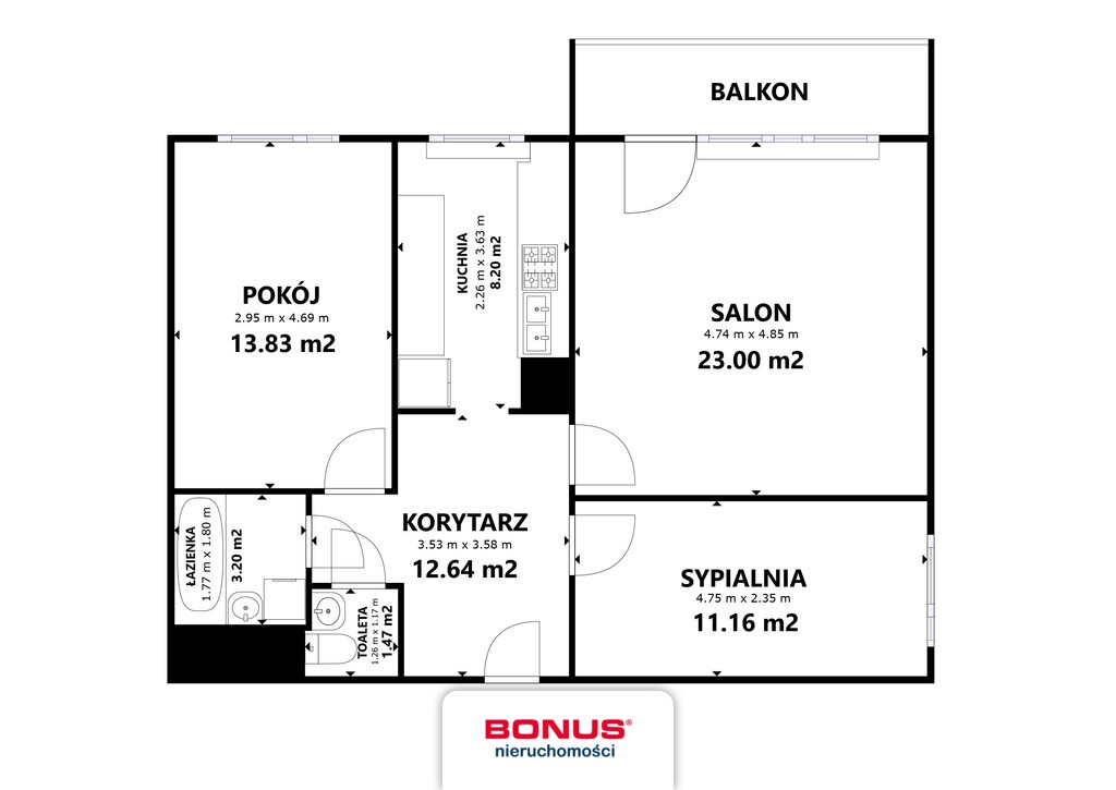Przestronne 3 pokoje - Skolwin (16)