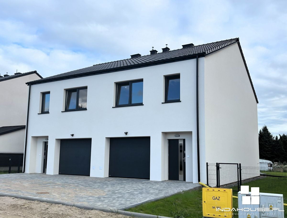 Nowy dom, bliźniak stan deweloperski. Nowe Bielice (1)