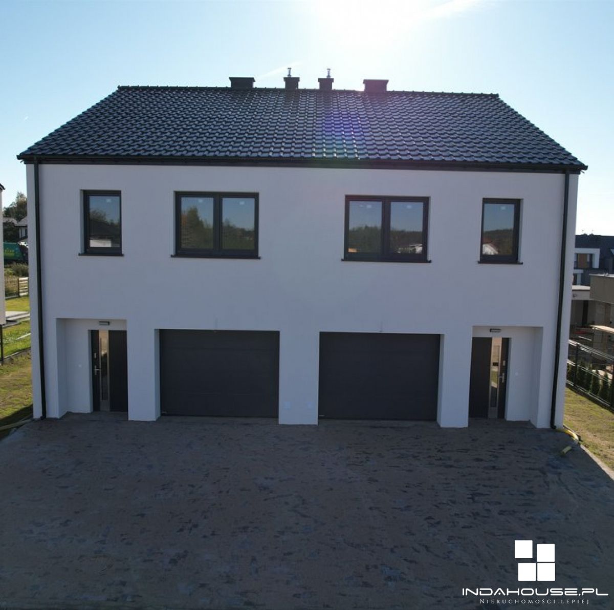 Nowy dom, bliźniak stan deweloperski. Nowe Bielice (16)