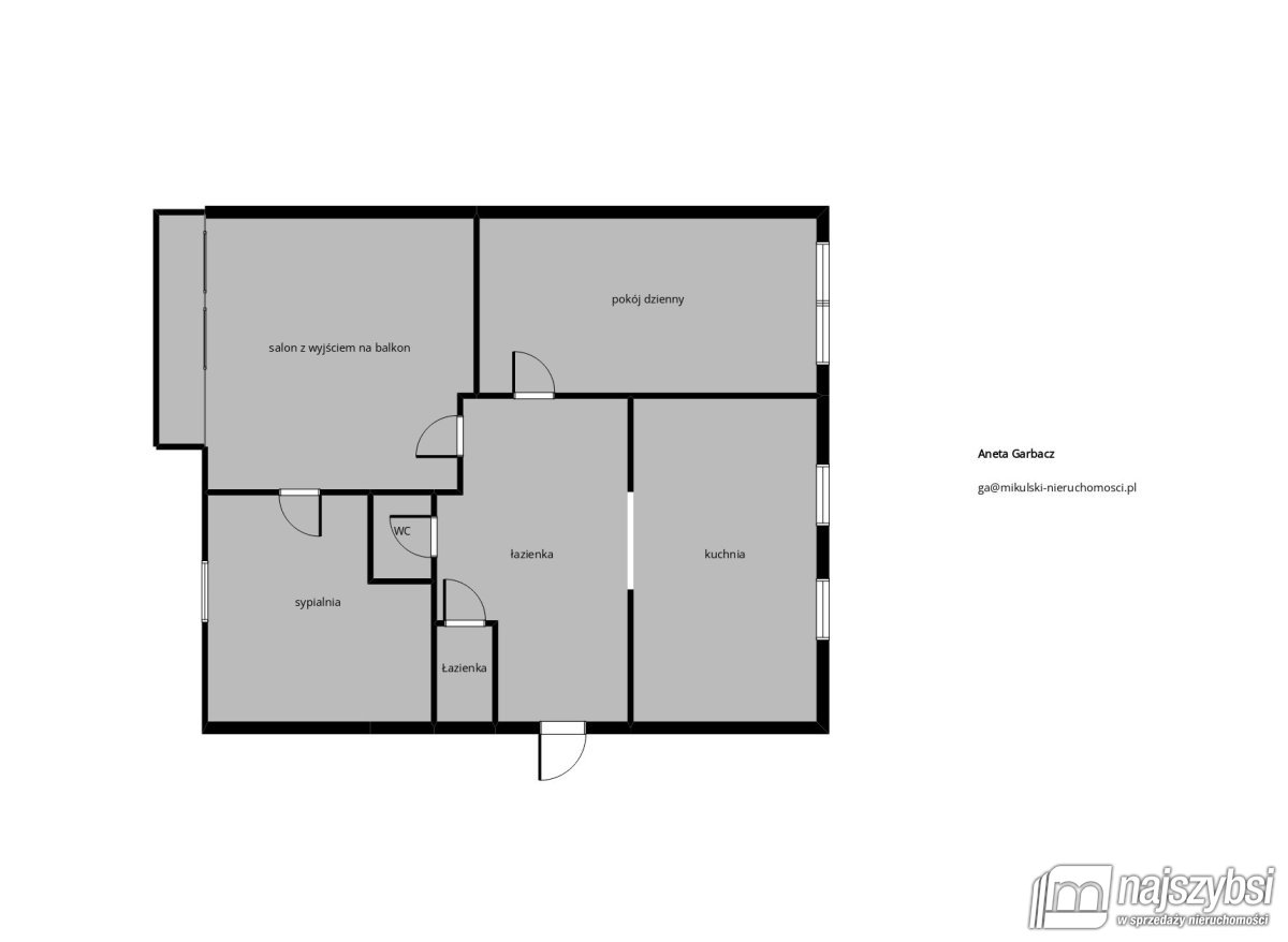 Kołobrzeg- mieszkanie 3 pokojowe blisko Parsęty (14)
