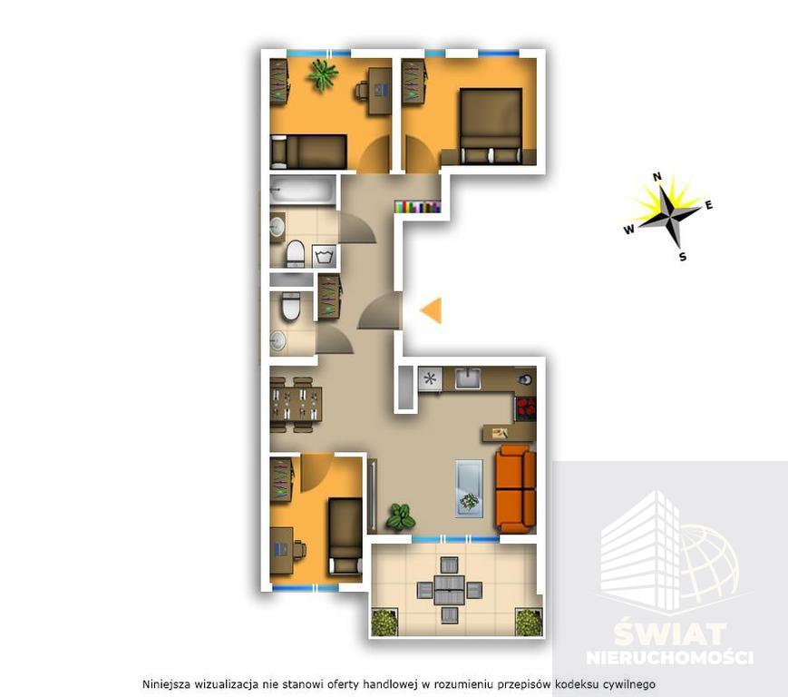 Cztery pokoje - parter - RYNEK PIERWOTNY (1)