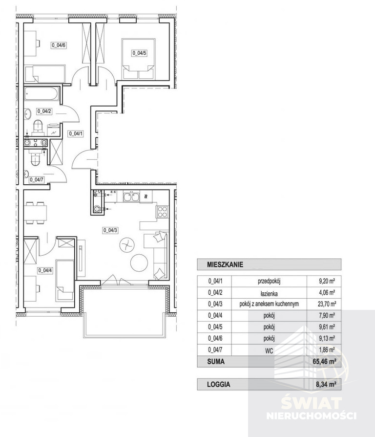 Cztery pokoje - parter - RYNEK PIERWOTNY (2)