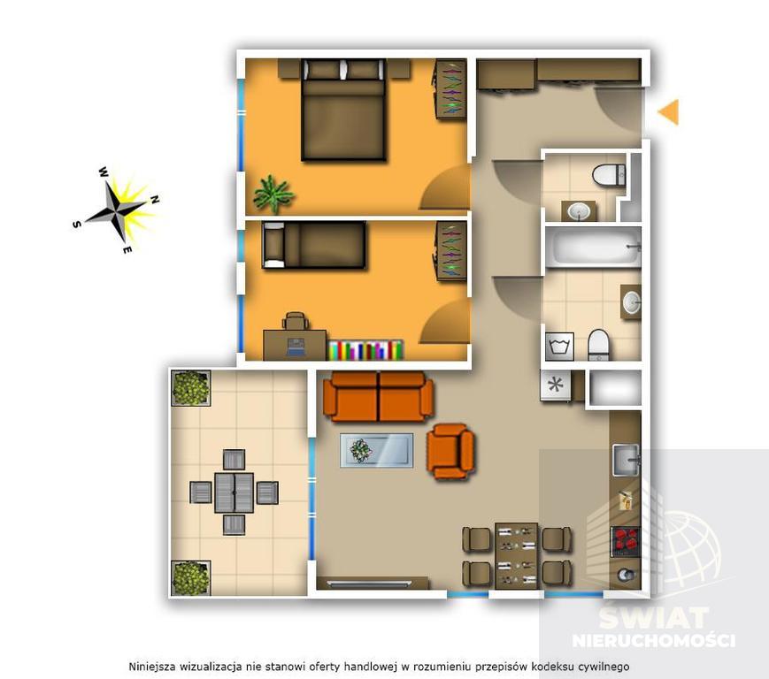 Mieszkanie, 3 pok., 59 m2, Szczecin Żelechowa (2)