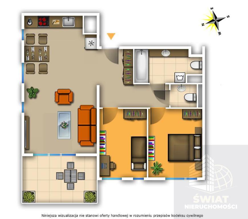Mieszkanie, 3 pok., 63 m2, Szczecin Żelechowa (1)