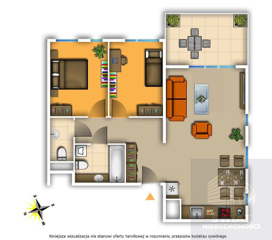 Mieszkanie, 3 pok., 61 m2, Szczecin Żelechowa (1)