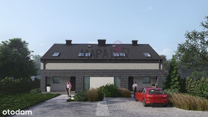 Nowoczesny dwulokalowy dom przy ścianie lasu (1)