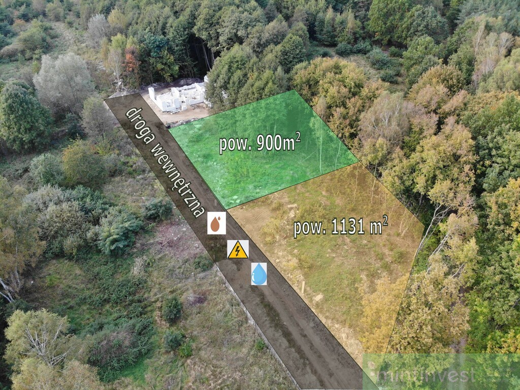 DZIAŁKA BUDOWLANA Z MEDIAMI POD LASEM GOLENIÓW (5)