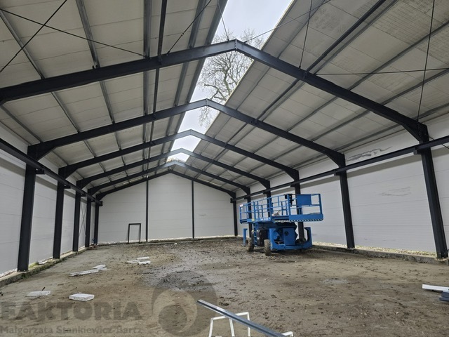 Hala w budowie 525 m2 na działce 1,65 ha Kozielice (2)