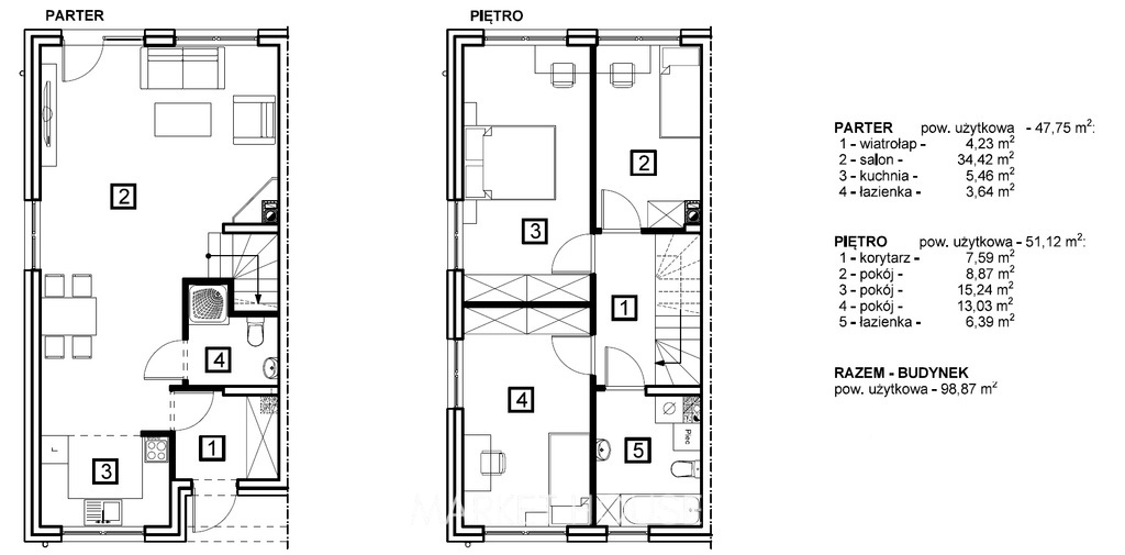 Bliźniak z 2 miejscami postojowymi w Tanowie (4)