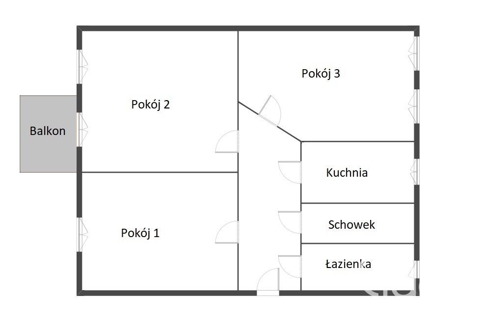 Centralna lokalizacja, balkon. Wynajem na pokoje (8)