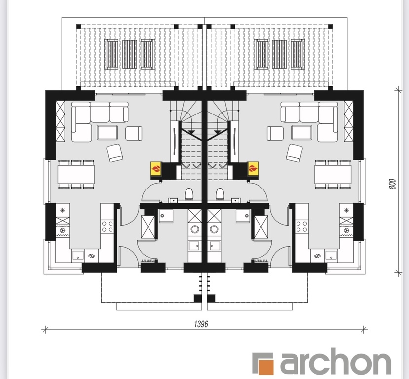 Nowoczesny bliźniak w Żarowie. (4)