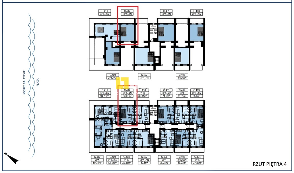 Apartament z widokiem na morze, I linia brzegowa (10)