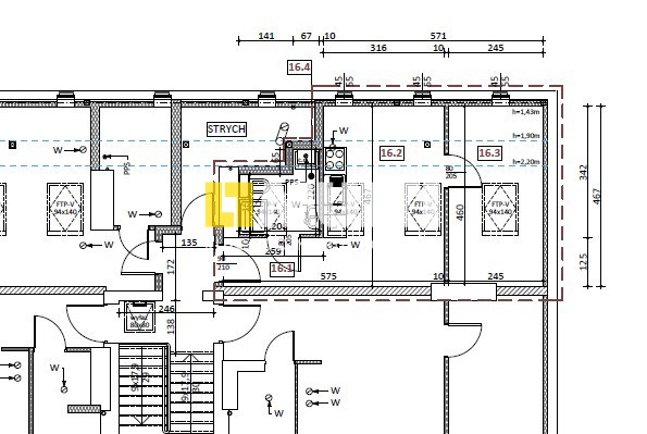 Adaptacja poddasza przy Lesie Arkońskim. (6)