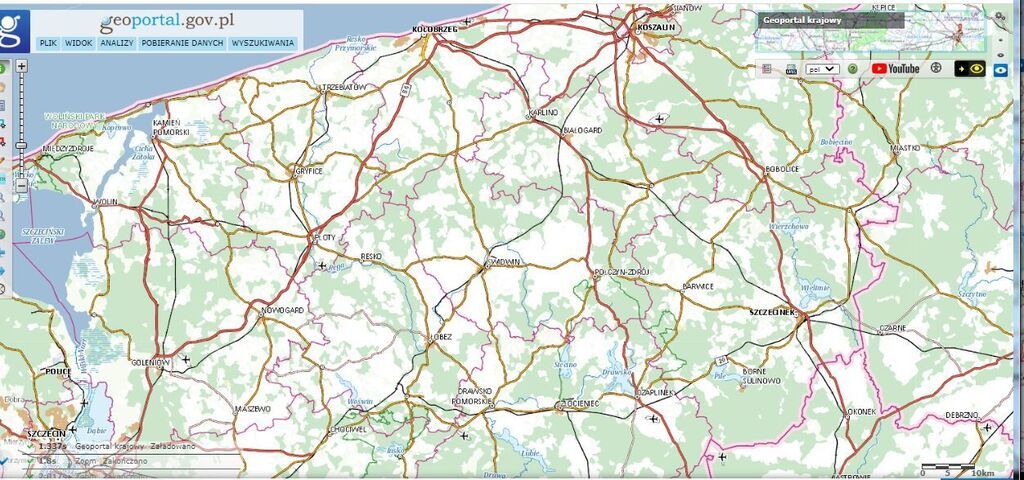 Działka 34.4977ha,m.Bobolice,las,oczko wodne,dr . (2)