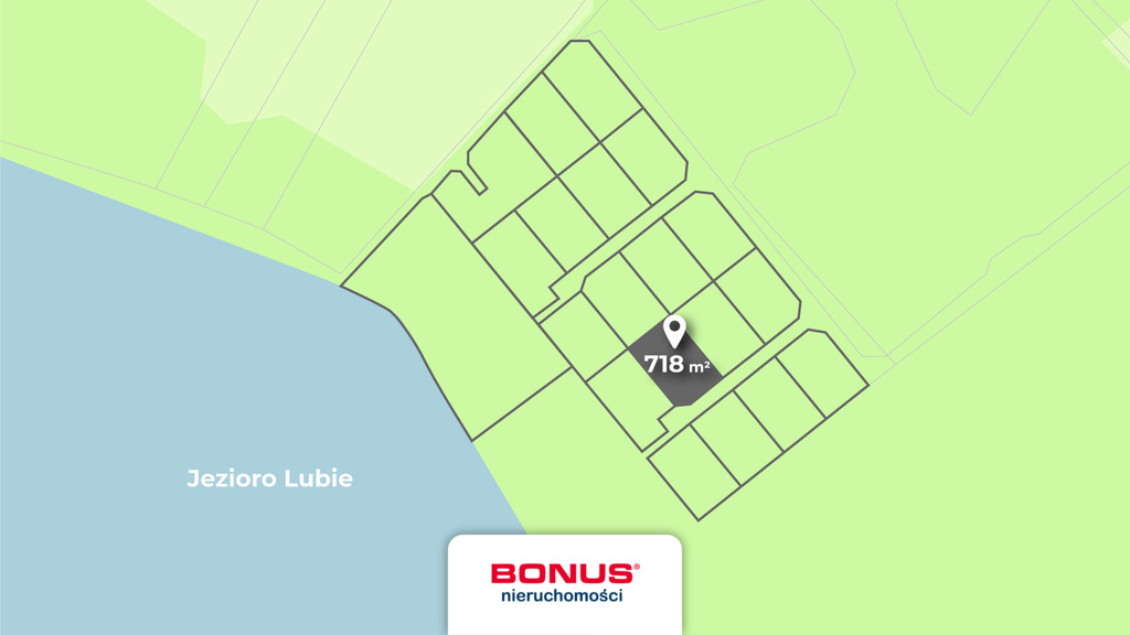 Najpiękniejsze działki nad jeziorem Lubie:) (3)