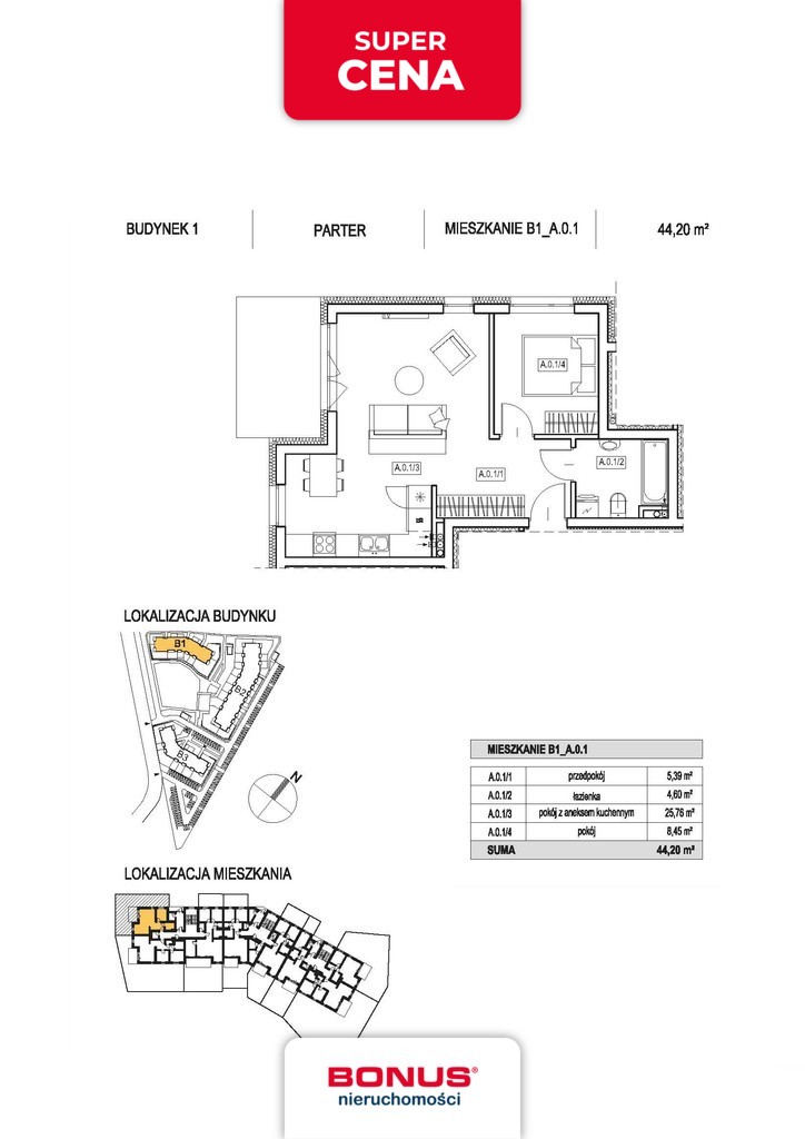 Mieszkanie, 2 pok., 50 m2, Szczecin Warszewo (3)