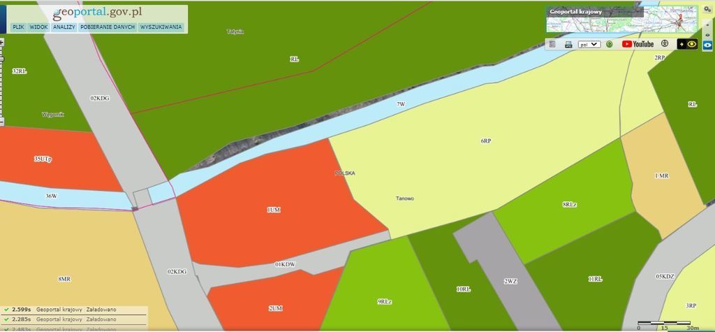 Działka Tanowo,gm.Police 1.74ha,plan-usługi,dr asf (8)