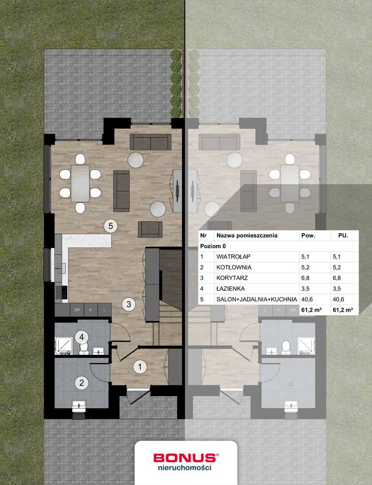 Bliźniak z możliwością wykończenia pod klucz (2)