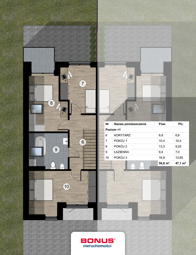 Bliźniak z możliwością wykończenia pod klucz (3)