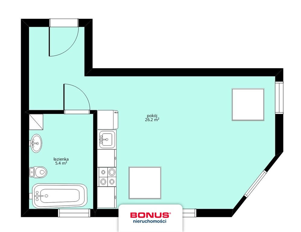 Nowiutka kawalerka w centrum (1)