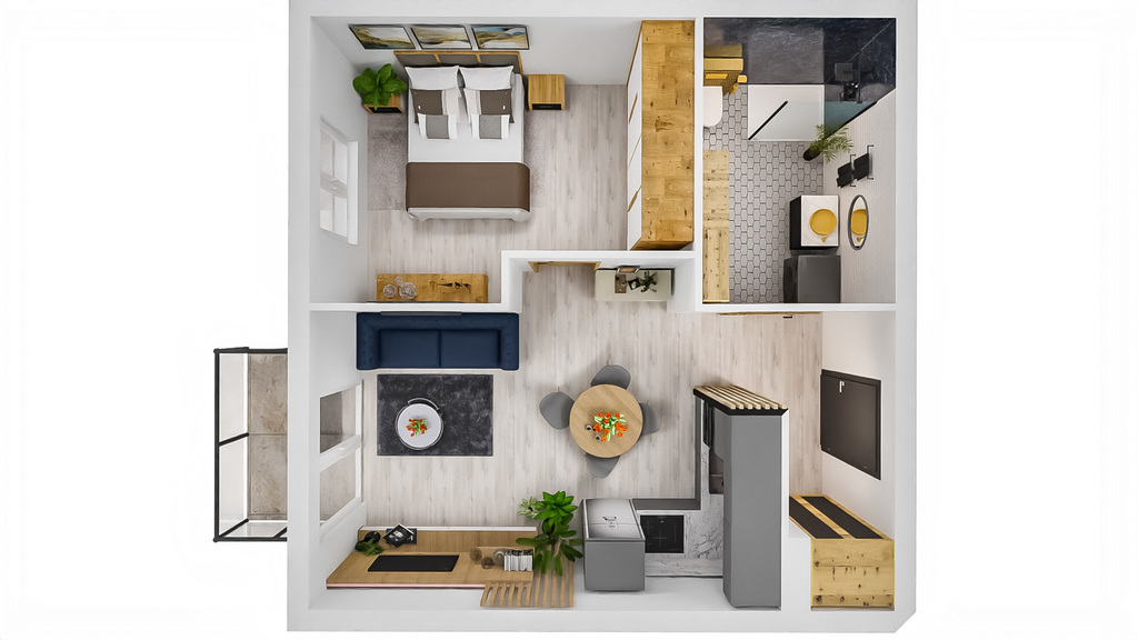 Nowe mieszkanie z ogródkiem! 2 pok. (7)