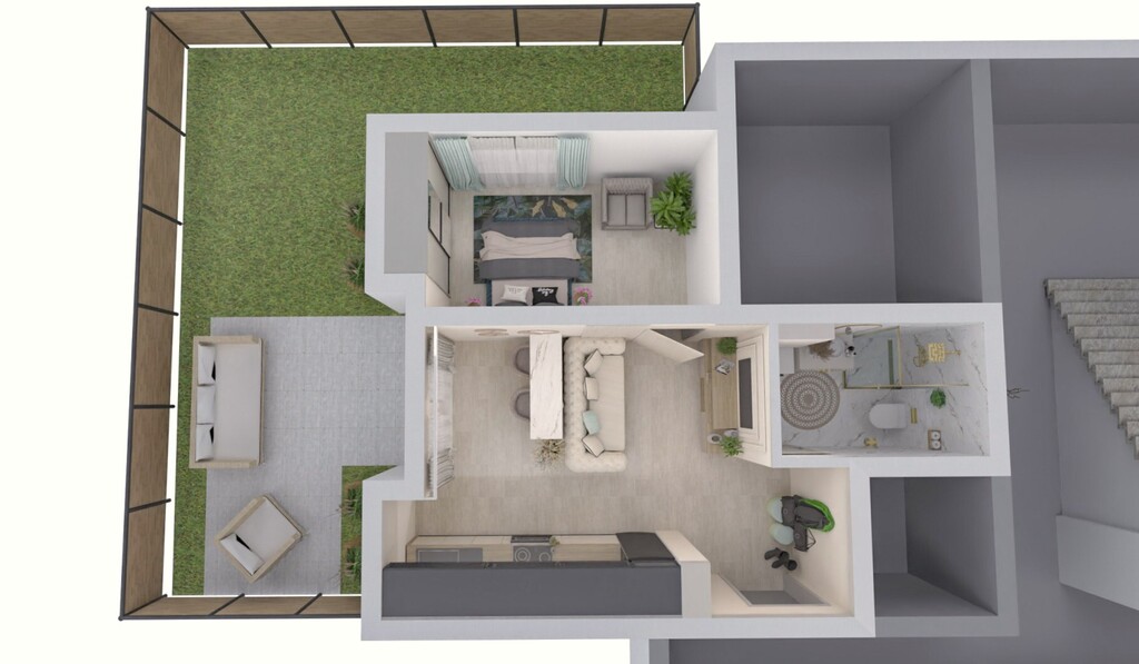 2 pokoje z ogrodem 124m2 ▶Smart City◀M5 (4)