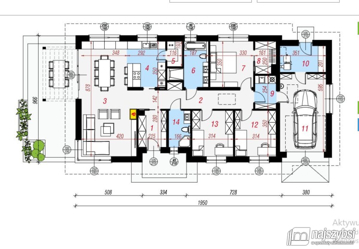 Dąbrowa -parterowy dom zaledwie 7 km od morza (21)