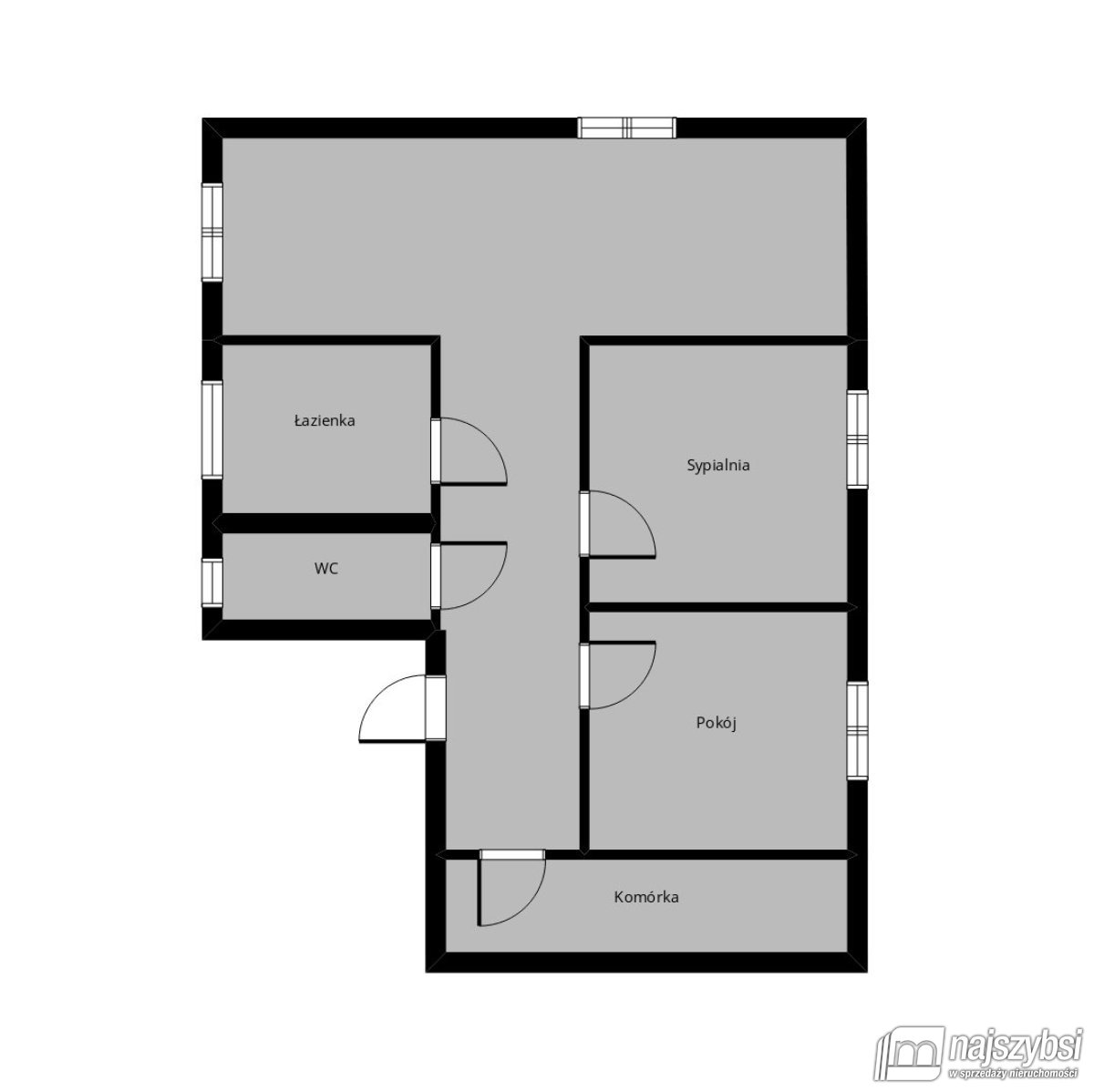 Świnoujście - rozkładowe 3-pokojowe mieszkanie  (23)